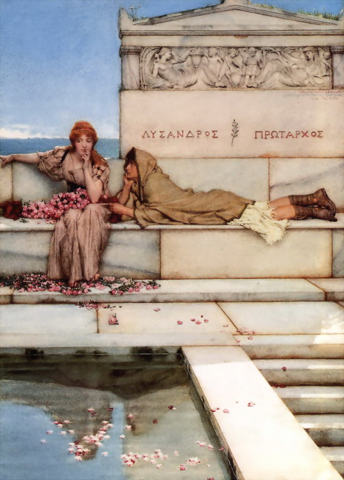 kx5991: Xanthe and Phaon (1883) — Sir Lawrence Alma-Tadema