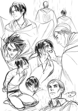 pandanoi:  I’m very disappointed with ‘A choice with no regrets’, these two deserved a better origin story :/ Perfect chance to draw young Erwin &amp; Levi (who doesn’t have an undercut yet ‘cause that feels too military-like for a street rat)