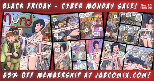 From Black Friday through to Cyber Monday, 35% off! www.jabcomix.com