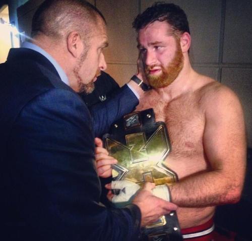 teamtripleh:  @TripleH A new champion with a new target on his back. Congratulations to @WWENXT Champion, @iLikeSamiZayn. #NXTTakeOver http://instagram.com/p/wfcD-bPwE4/  