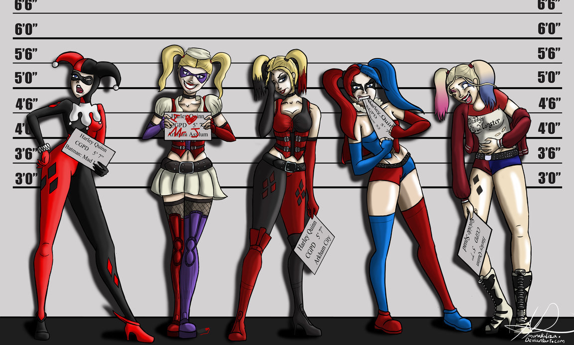 justharleyquinn:  Harley Lineup by monakaliza 
