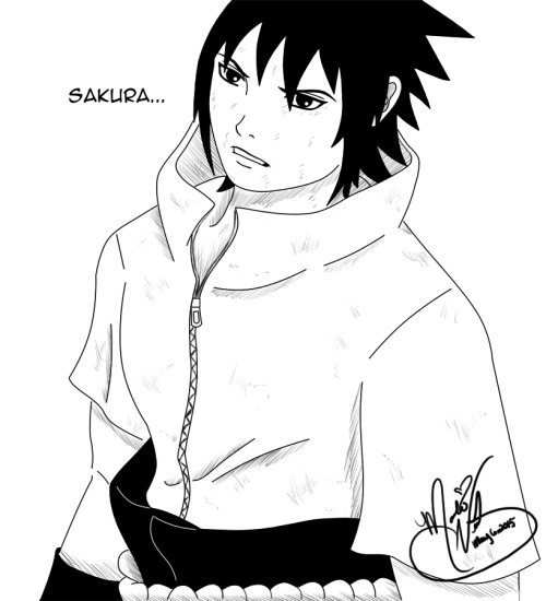 uchihasasss:  Some more of my art… Pieces of mine that I’m proud of. I just felt like sharing it again. :) Please if you have nothing nice to say, don’t say anything at all.