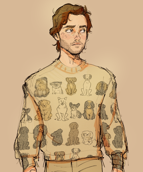wuntrum: saw this post by @horrorlesbians and i felt obliged to draw it…will graham in puppy 