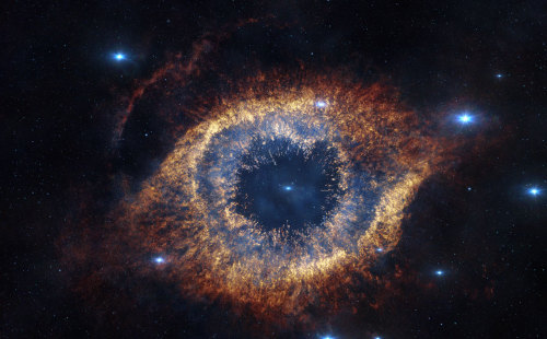 The Helix Nebula is a large planetary nebula located in the constellation of Aquarius. Sometimes ref