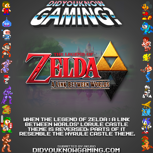 The Legend of Zelda: A Link Between Worlds.
http://www.youtube.com/watch?v=Ks-_bwDQMDU