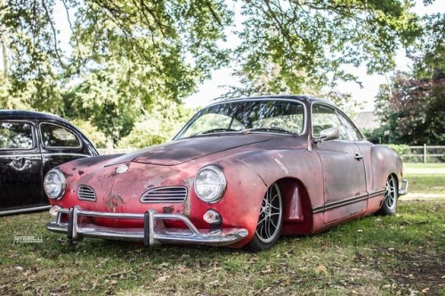 ohsoretroevents: Ratty KG. Www.OhSoRetro.co.uk 📷: @s_t_ee_l_y   #OhSoRetro #vw #volkswagen #volksworld #hayburner #karmannghia #patina #rust #ratlook #ratrod #stance #slammed #low #lowered #classiccar #classiccars #retro #retrocars #oldskool #racecar