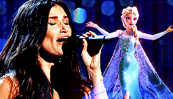 kpfun:  Idina Menzel and Elsa sings “Let It Go,” the 86th Annual Academy Award