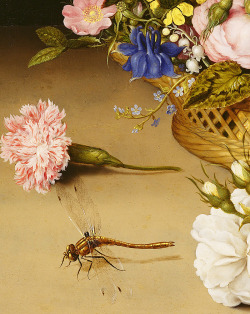 Jaded-Mandarin:  Ambrosius Bosschaert The Elder. Detail From Flower Still Life, 1614.