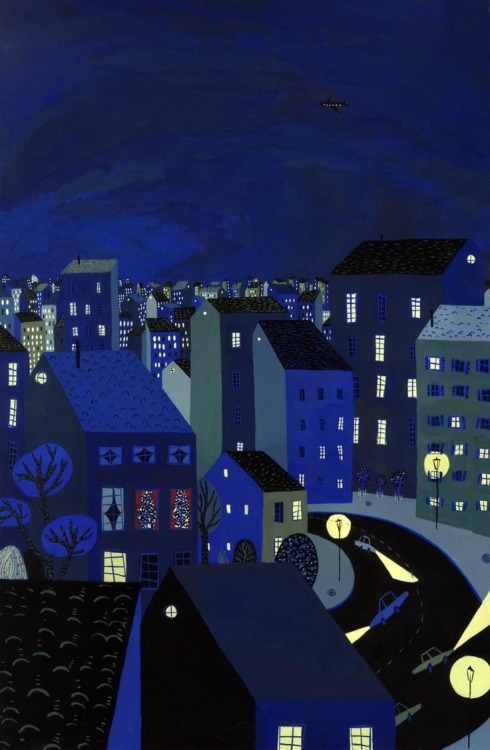 urgetocreate: Alexandra Huard (French b.1988), City Lights, Illustration   