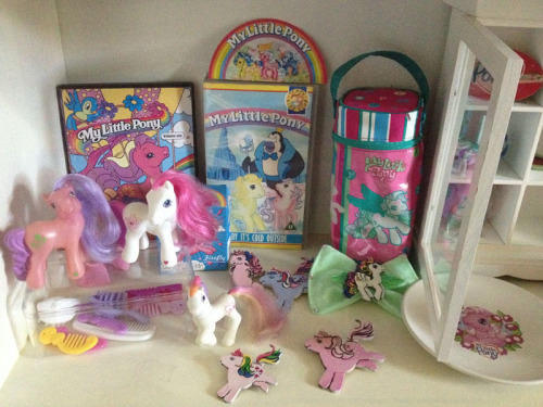 I decided to show off my collection again, as I had gotten some new ponies since I last showed it as