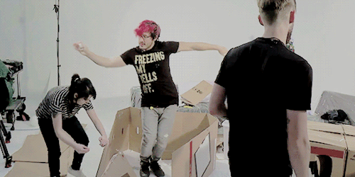 ciaramcgeesprat:  Mark: Dance off you and me  Jack: It’s on like Donkey Kong @therealjacksepticeye @markiplier