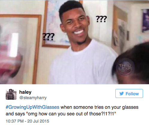 mashable:  Experiences you’ll only understand if you wear glasses.