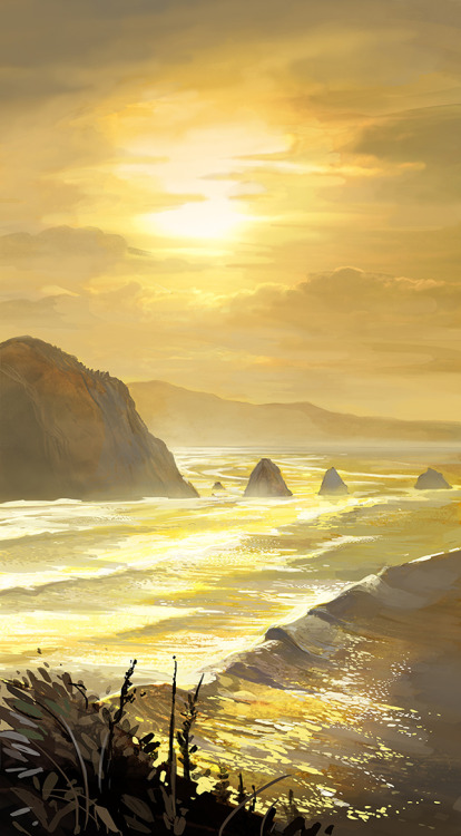 juliedillon:A series of studies based on photos I’ve taken over the years of the California an