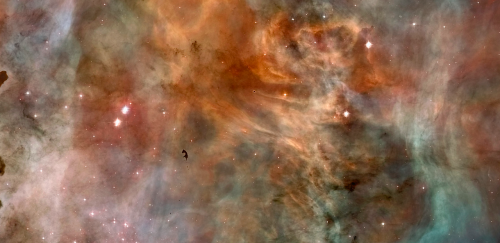 nubbsgalore:hubble’s panorama of the carina nebula, some 7500 light years away from earth, and about fifty light years i