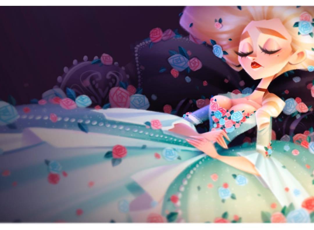 Just finished the Cover Piece for my Baroque Sleeping Beauty Artbook!! Still a couple