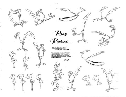 And even more Looney Tunes model sheets. They are for: Playboy Penguin, Sheep Dog, Wile E. Coyote an