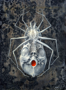 deadlyunreal:  Bone Spider - Kris Kuksi (2004)