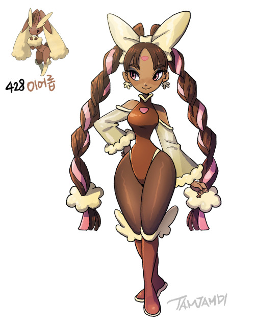 Pokemon Humanization427. Buneary 428. Lopunny http://tamtamdi.com