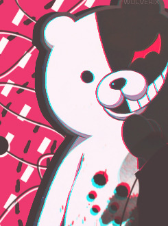 wolverix:   Dangan Ronpa - Most favorite character → Monokuma   "Upupu.. This heart-thumping feeling of distress.. It's just as if salmon suddenly started assaulting people.."                