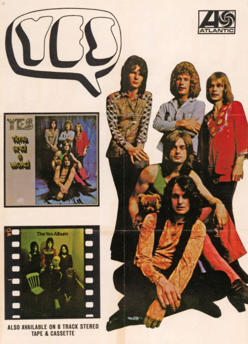 1971 Atlantic Records US Promotional Poster for The Yes AlbumFrom Yes 50: The First Fifty Years Of Y