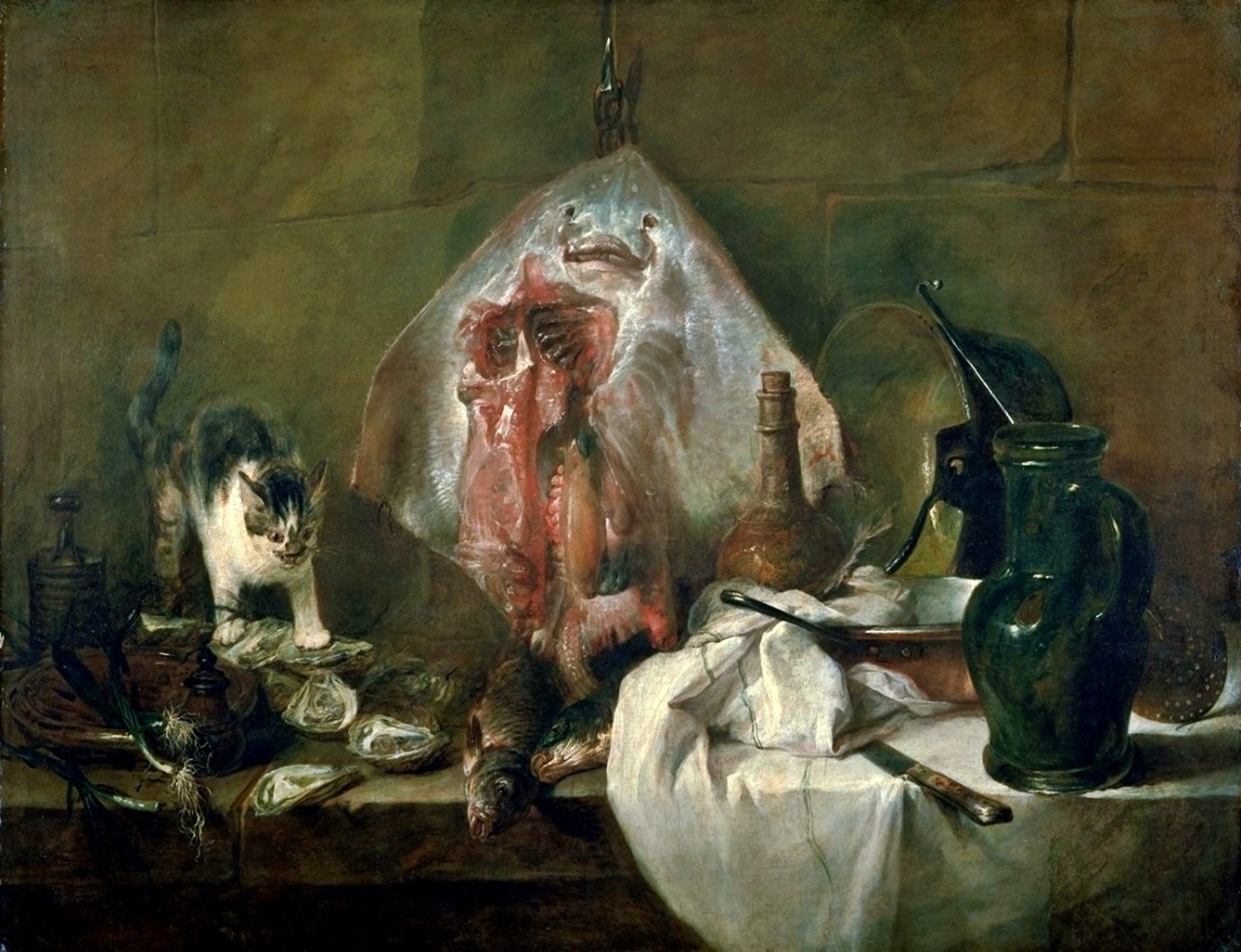 Jean-Baptiste-Siméon Chardin (Paris, 1699 - 1779), The Ray or The kitchen&rsquo;s