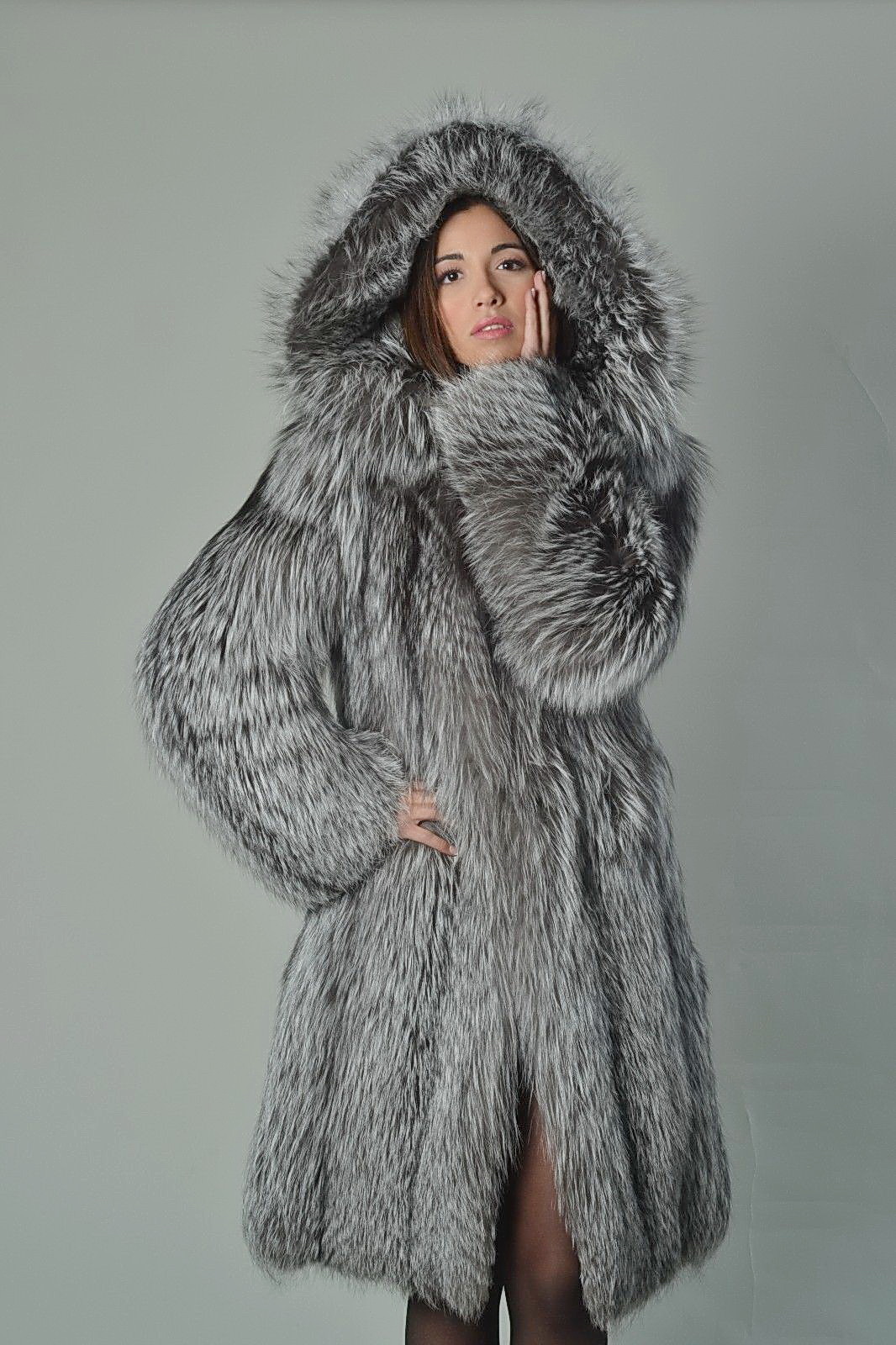 Fox fur coat