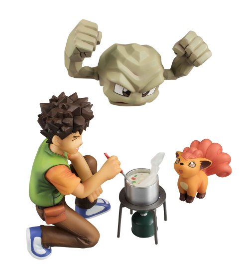 ochazuke-yokochou:[Pokemon GEM series] Brock, Geodude and Vulpix!Release date: End of October 2016so