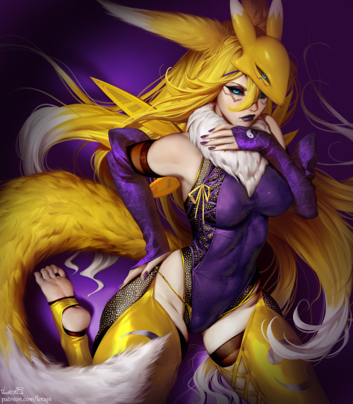 Renamon, human version Lera Pihttps://www.artstation.com/artwork/Qr95qZ 