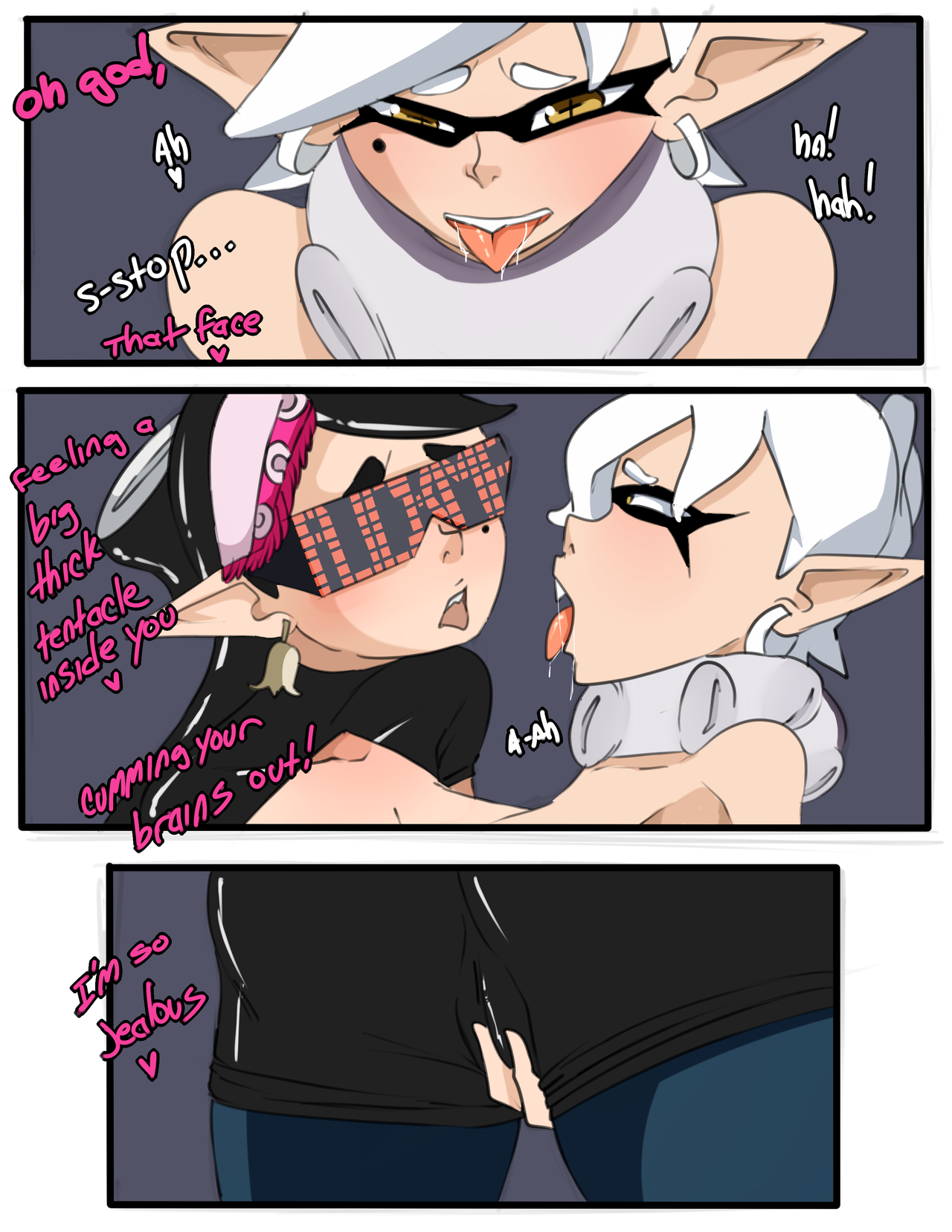 inuyuru2: Octo-puss pages 11-13 Commission comic for @malprac  ;9