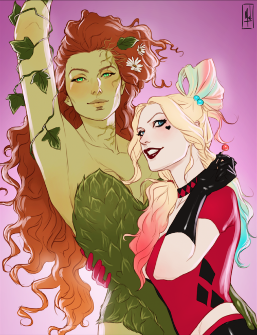 merwild: Harley Quinn and Poison Ivy got married and I got inspired! May they be happy forever <3 