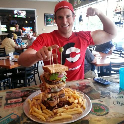 guysgetbigger:Competitive eater Magic Mitch and his post-meal belly – so hot!!