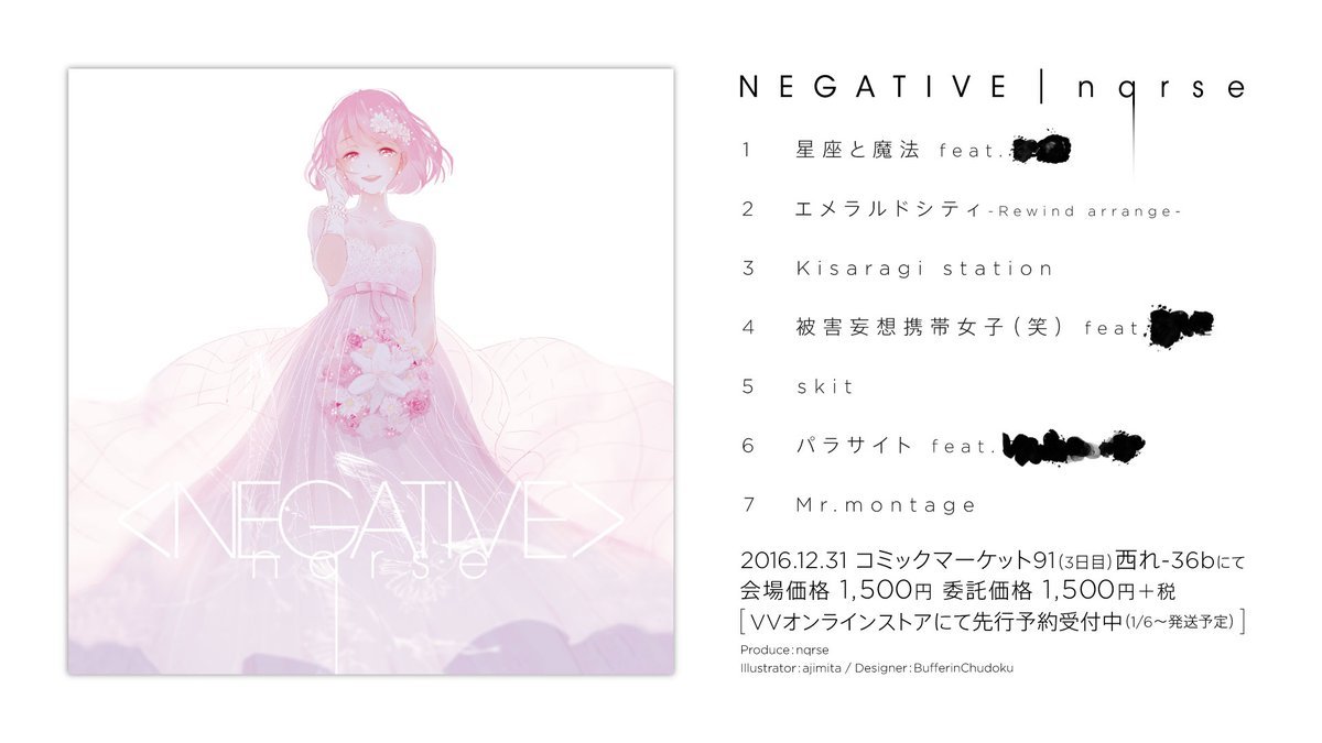 罪 — nqrse 1st mini solo album - NEGATIVE