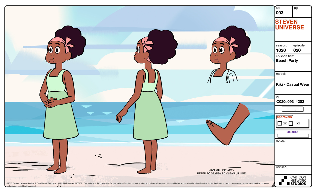 A selection of Characters, Props and Effects from the Steven Universe episode: Beach