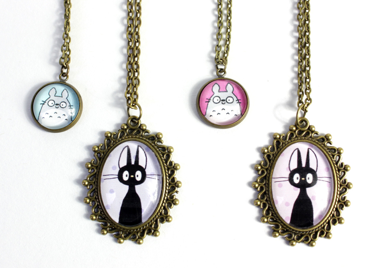 kirakiradoodles:  New kawaii Sailor Moon and Ghibli jewelry in my Etsy shop ^-^