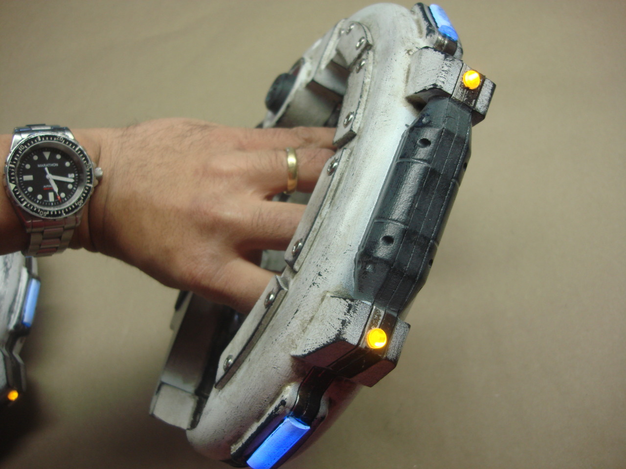 takudazai:  Some detail pics of the Jaeger hand controller for Gipsy Danger we made