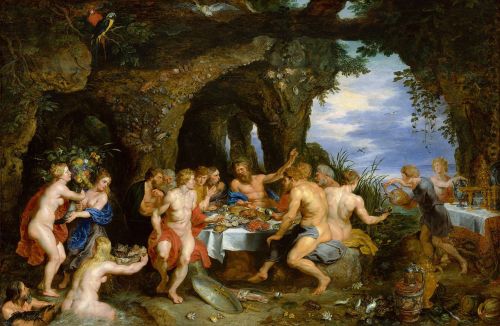 16chakras:The Feast of Achelous 1615 by Flemish baroque painters Peter Paul Rubens and Jan Brueghel 