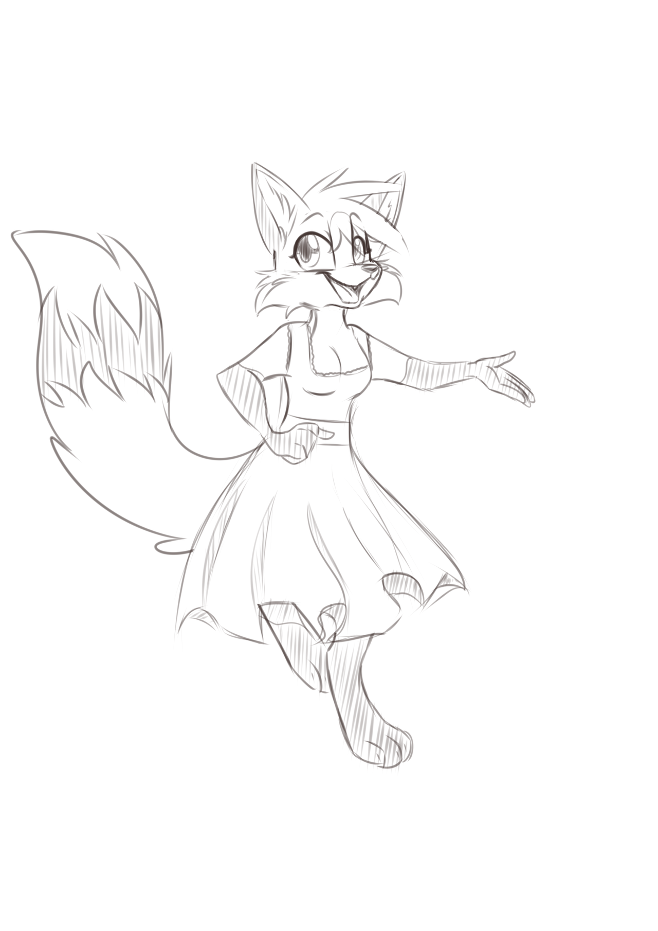meowmavi:Some Anthro Practice just for fun x3 I´m trying to learn to draw manga