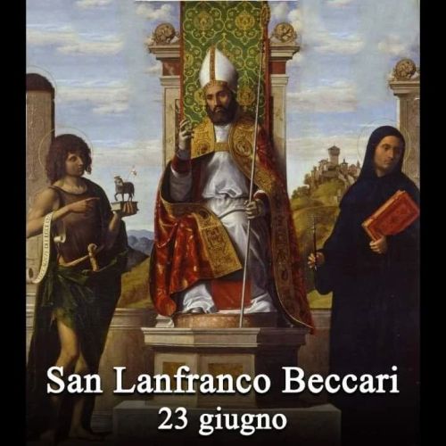 San Lanfranco Beccari
Nato appunto a Pavia nella nobile famiglia Beccari (o de Beccaria) nei primi decenni del sec. XII, Lanfranco fu consacrato Vescovo della sua città da Papa Alessandro III. La ricostruzione della sua biografia…
continua >>...