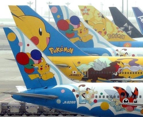 retrogamingblog2: All Nippon Airway’s Pokemon Fleet that was in service in Japan from 1998-2016Tra