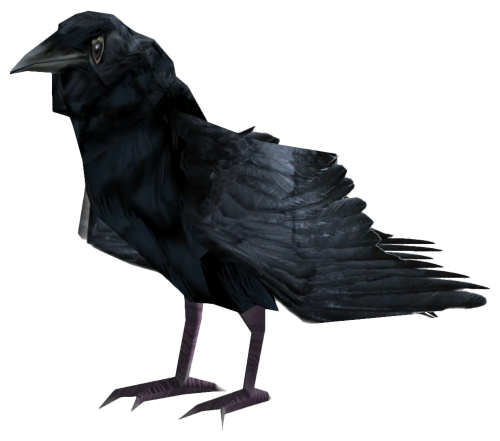 lowpolyanimals:Raven from Fallout: New Vegas