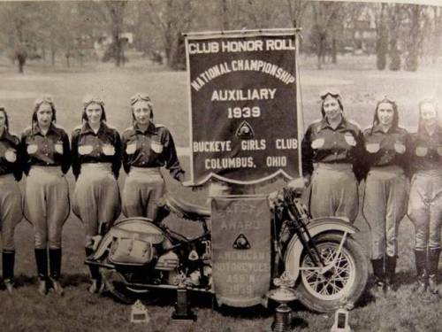 Buckeye Girls Club (Columbus, Ohio) won the Safety Award from the American Motorcycle Association in