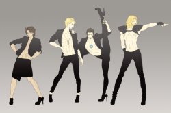 donnerfrost:  Avengers on heels XD  Omg it&rsquo;s a Kazaky &amp; Avengers crossover! :D