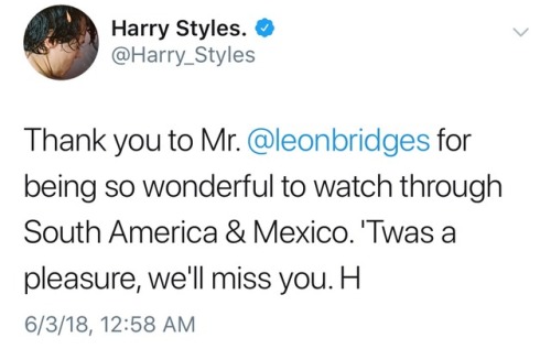 Harry on Twitter || 3 June 18