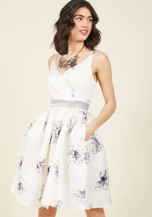 Live for the Spotlight Fit and Flare Dress in FloralModcloth$129.00www.modcloth.com