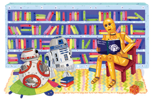 buzzfeedau:~lil bb droids learning about the universe~