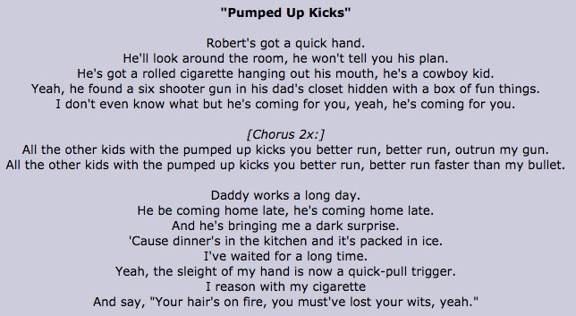 Foster The People - Pumped Up Kicks (Lyrics) 