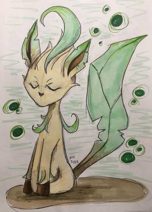 bythe-outsider:My bootleg Leafeon plush inspired me