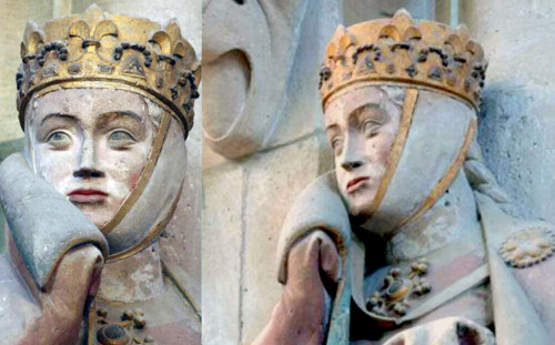 Eckhart II, Margrave of Meissen and his wife Uta by an unknown German gothich sculptor, c. 1245