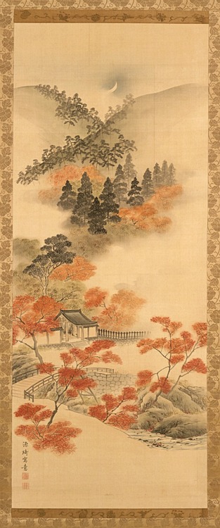 Maples in Takao  Komai Ki  18th Century (X)