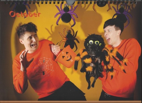 danandphilhq: Dan and Phil Calendar 2018.  7014 x 5100 full quality link